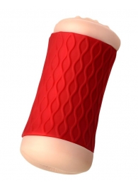 Двухсторонний мастурбатор JOS  NADIN в красном цилиндре - JOS - в Пензе купить с доставкой