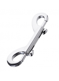 Серебристый двухсторонний карабин TOYFA Metal - ToyFa - купить с доставкой в Пензе