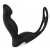 Черный вибромассажер простаты P-PLEASER W ERECTION ENHANCE - Dream Toys - в Пензе купить с доставкой