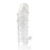 Закрытая прозрачная рельефная насадка Crystal sleeve - 13 см. - Erowoman-Eroman - в Пензе купить с доставкой