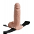 Телесный перезаряжаемый вибрострапон 7  Hollow Rechargeable Strap-on with Balls - 20,3 см. - Pipedream - купить с доставкой в Пензе
