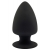 Черная анальная пробка PREMIUM SILICONE PLUG S - 9 см. - Dream Toys