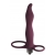 Бордовая вибронасадка для двойного проникновения Flirtini - 15,9 см. - Lola Games - купить с доставкой в Пензе