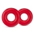 Набор из 2 красных эрекционных колец DONUT RINGS OVERSIZED - Blush Novelties - в Пензе купить с доставкой