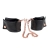 Черные мягкие наручники Entice French Cuffs с цепью - California Exotic Novelties - купить с доставкой в Пензе