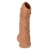 Телесная насадка с пупырышками и открытой головкой Nude Sleeve M - 12 см. - KOKOS - в Пензе купить с доставкой