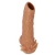 Телесная насадка с усиками и открытой головкой Nude Sleeve L - 14 см. - KOKOS - в Пензе купить с доставкой