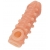 Телесная закрытая насадка с шариками Cock Sleeve Size S - 13,8 см. - KOKOS - в Пензе купить с доставкой