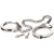 Металлические наручники Metal Leg Cuffs - Pipedream - купить с доставкой в Пензе