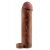 Коричневая насадка с кольцом Perfect 2 Extension with Ball Strap - 19 см. - Pipedream - в Пензе купить с доставкой