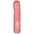 Розовая фаллическая насадка Vac-U-Lock 8  Crystal Jellies Dong - 20,3 см. - Doc Johnson - купить с доставкой в Пензе