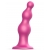 Розовая насадка Strap-On-Me Dildo Plug Beads size S - Strap-on-me - купить с доставкой в Пензе