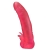Розовая насадка для страпона с клиторальными лепестками - 18,5 см. - LOVETOY (А-Полимер) - купить с доставкой в Пензе