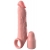 Телесная насадка-удлинитель 2 Inch Silicone X-tension with Strap - 20,3 см. - Pipedream - в Пензе купить с доставкой
