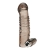 Дымчатая насадка на пенис с вибрацией  Vibrating Penis Enhancing Sleeve Extension - 13,3 см. - BlueLine - в Пензе купить с доставкой