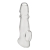 Прозрачная насадка для пениса Girthy Penis Enhancing Sleeve Extension - 17,1 см. - BlueLine - в Пензе купить с доставкой