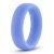 Голубое люминесцентное кольцо Silicone Glo Cock Ring - Blush Novelties - в Пензе купить с доставкой