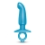 Голубая анальная пробка для массажа простаты Hither Silicone Prostate Plug - 14,3 см. - b-Vibe - в Пензе купить с доставкой