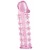 Розовая насадка на пенис с шипами - 12,5 см. - A-toys - в Пензе купить с доставкой