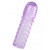 Фиолетовая рельефная насадка на пенис - 13,5 см. - A-toys - в Пензе купить с доставкой