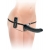Черный страпон с вагинальной пробкой Deluxe Vibrating Penetrix Strap-On - 19 см. - Pipedream - купить с доставкой в Пензе
