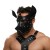 Черная кожаная маска «Собака» - Crazy Handmade - купить с доставкой в Пензе