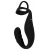 Черное эрекционное кольцо со стимуляцией промежности и анальной пробкой Cock Ring with RC Prostate Plug - Orion - в Пензе купить с доставкой