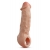 Телесная насадка-удлинитель Intrepid 9.25 Inch Realistic Penis Extender Sleeve - 23,5 см. - Blush Novelties - в Пензе купить с доставкой