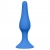 Синяя анальная пробка Slim Anal Plug Medium - 11,5 см. - Lola Games