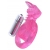 Розовая вибронасадка со стимулятор клитора   Язычок - Toyfa Basic - в Пензе купить с доставкой