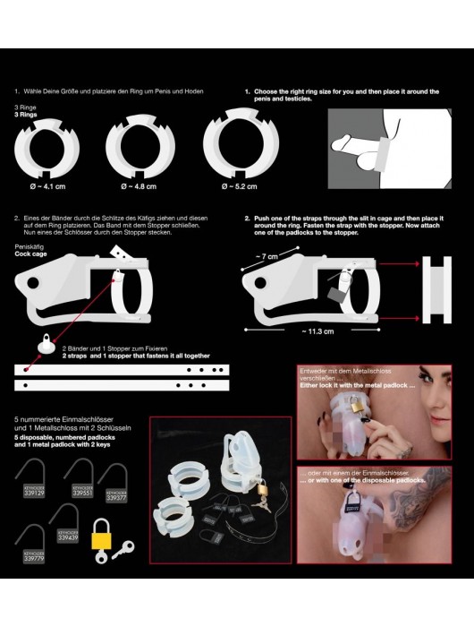 Набор для мужского пояса верности Cock Cage Set - Orion - купить с доставкой в Пензе