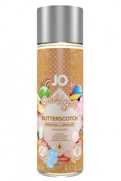 Смазка на водной основе Candy Shop Butterscotch с ароматом ирисок - 60 мл. - System JO - купить с доставкой в Пензе