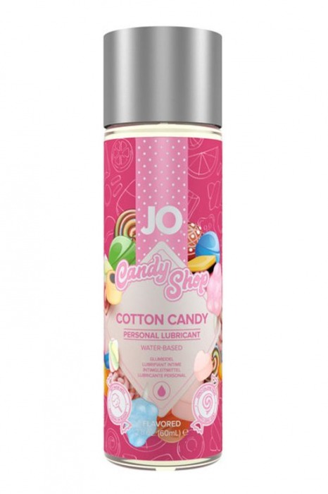 Смазка на водной основе Candy Shop Cotton Candy с ароматом сладкой ваты - 60 мл. - System JO - купить с доставкой в Пензе