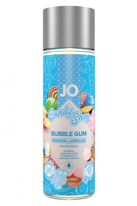 Смазка на водной основе Candy Shop Bubblegum с ароматом жвачки - 60 мл. - System JO - купить с доставкой в Пензе
