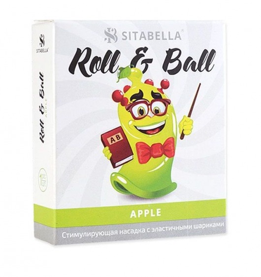 Стимулирующий презерватив-насадка Roll   Ball Apple - Sitabella - купить с доставкой в Пензе