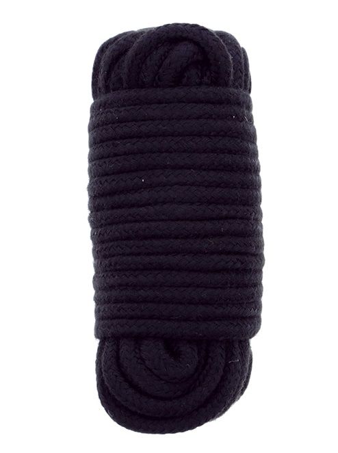 Черная веревка для связывания BONDX LOVE ROPE - 10 м. - Dream Toys - купить с доставкой в Пензе