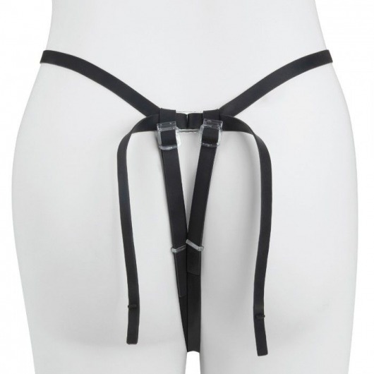 Черный страпон с вибратором Mojo Ghia - Seven Creations - купить с доставкой в Пензе