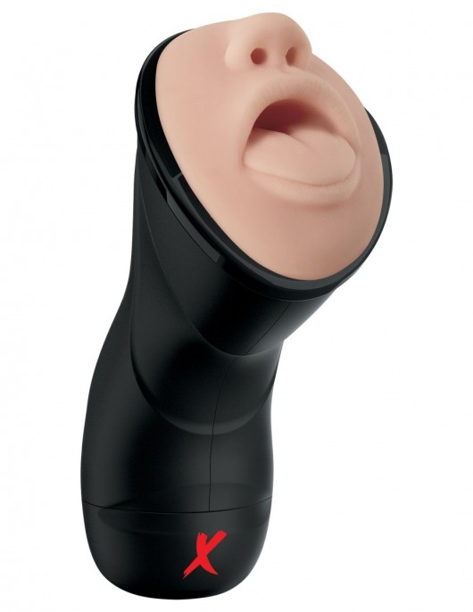 Мастурбатор-ротик Deep Throat Vibrating Stroker - Pipedream - в Пензе купить с доставкой