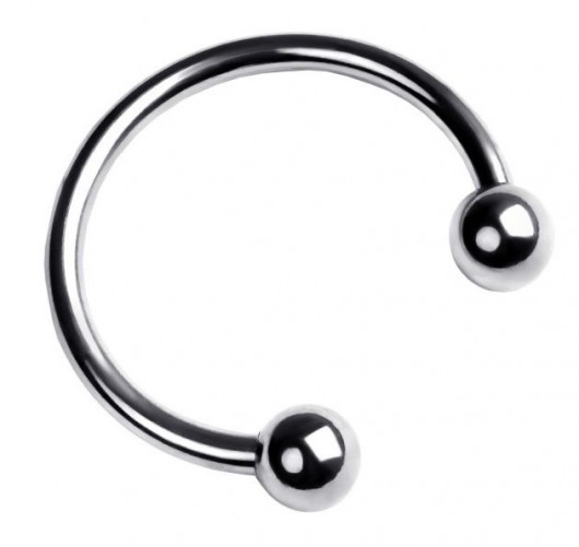 Серебристая подкова на головку пениса - ToyFa - купить с доставкой в Пензе