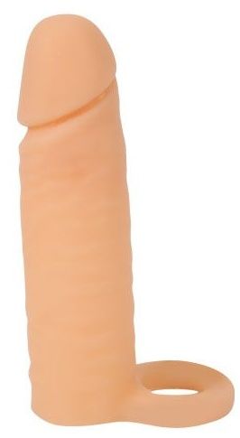 Насадка на фаллос с кольцом для мошонки - 16 см. - Sex Expert - в Пензе купить с доставкой