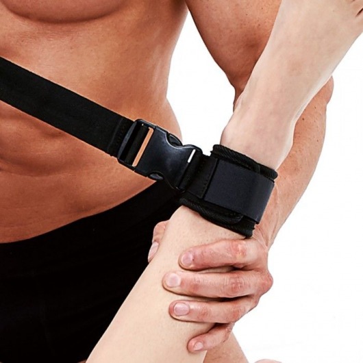 Черные фиксаторы для глубокого проникновения G-Spot Pal - Lux Fetish - купить с доставкой в Пензе