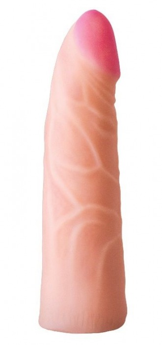 Фаллическая насадка на трусики харнесс - 17,5 см. - LOVETOY (А-Полимер) - купить с доставкой в Пензе