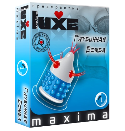 Презерватив LUXE Maxima  Глубинная бомба  - 1 шт. - Luxe - купить с доставкой в Пензе
