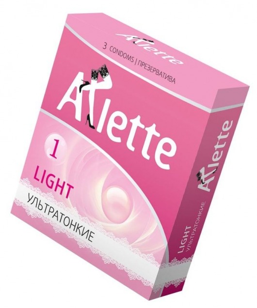 Ультратонкие презервативы Arlette Light - 3 шт. - Arlette - купить с доставкой в Пензе