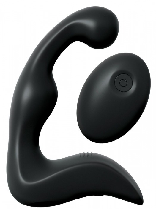 Черный вибромассажер простаты с пультом ДУ Control P-Spot Pro - Pipedream - в Пензе купить с доставкой