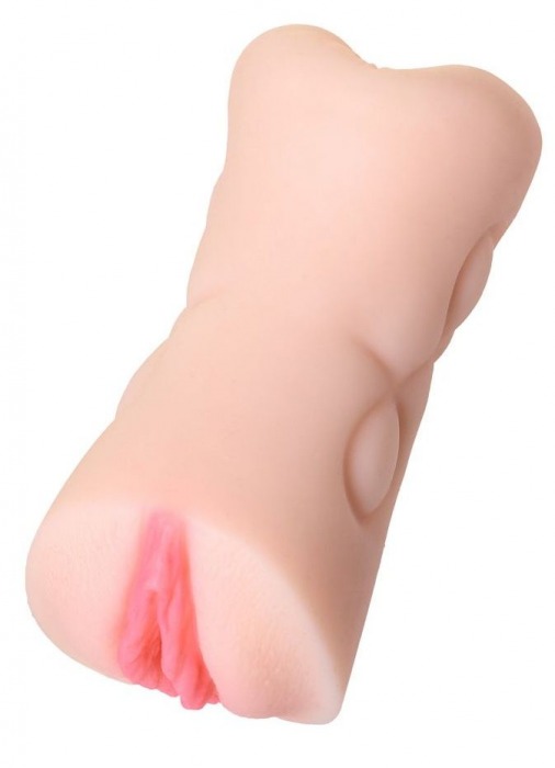 Телесный двусторонний мастурбатор Rich Fruit - вагина и анус - ToyFa - в Пензе купить с доставкой