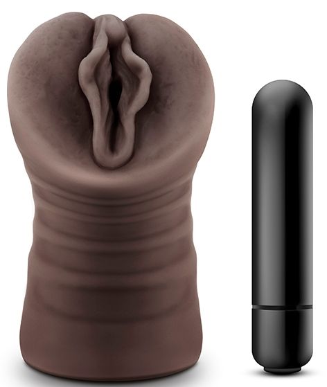 Коричневый мастурбатор-вагина Alexis - Blush Novelties - в Пензе купить с доставкой