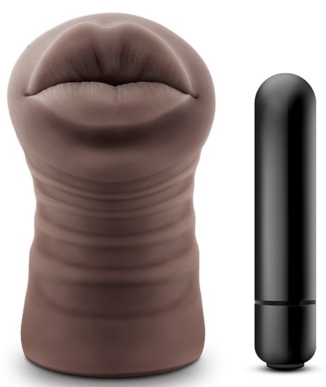 Коричневый мастурбатор-ротик Renee - Blush Novelties - в Пензе купить с доставкой
