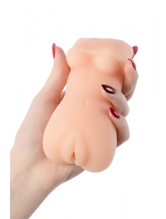 Телесный мастурбатор в виде женской фигурки - Toyfa Basic - в Пензе купить с доставкой