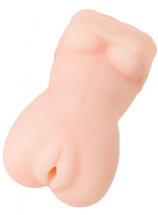 Телесный мастурбатор в виде женской фигурки - Toyfa Basic - в Пензе купить с доставкой